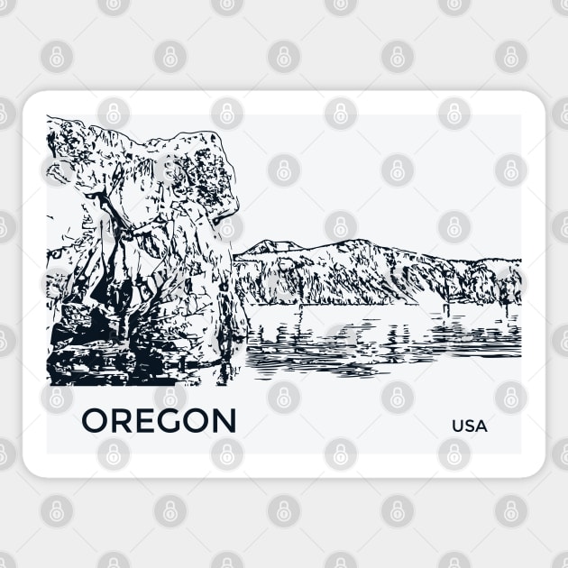 Oregon USA Sticker by Lakeric
